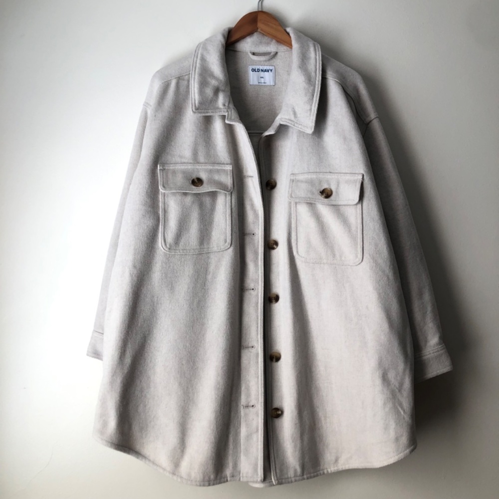Old Navy Women's Oatmeal Shacket Size XXL